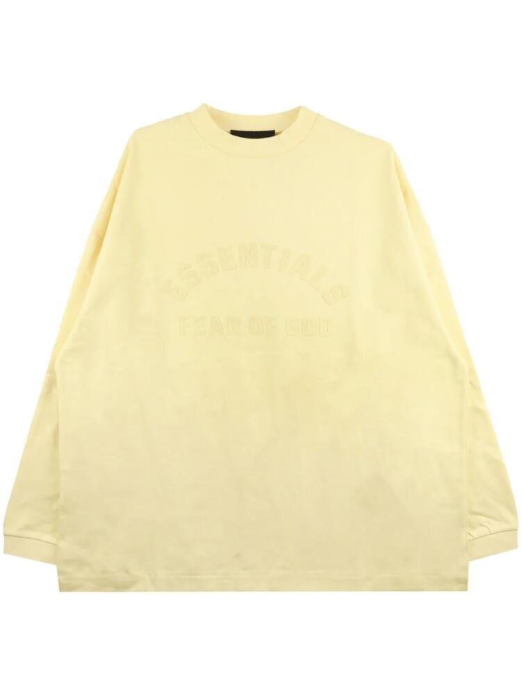 FEAR OF GOD ESSENTIALS logo-print cotton sweatshirt - Yellow Cover