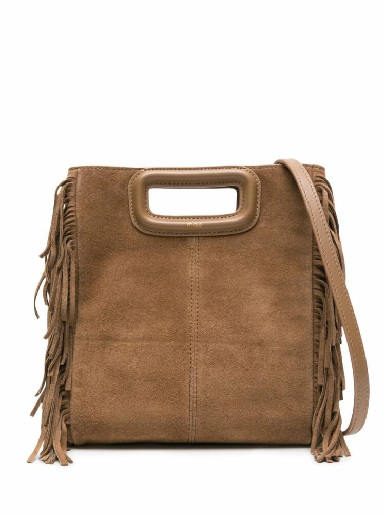 Maje M fringed suede tote bag - Brown Cover