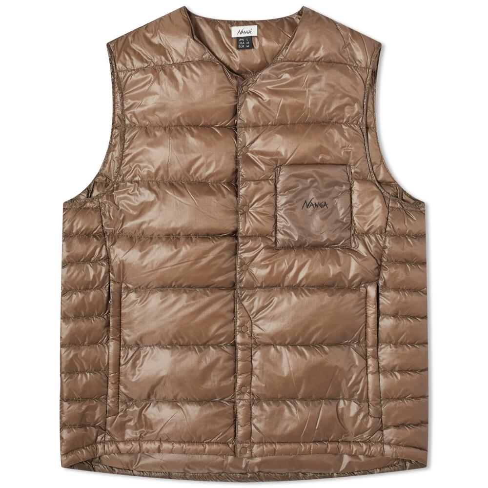 Nanga Men's Inner Down Vest in Mocha Cover