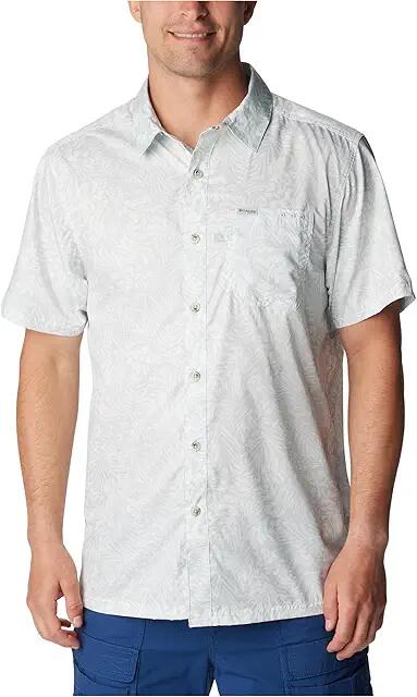 Columbia Super Slack Tide Camp Shirt (Cool Grey Tunado Tonal) Men's Short Sleeve Button Up Cover