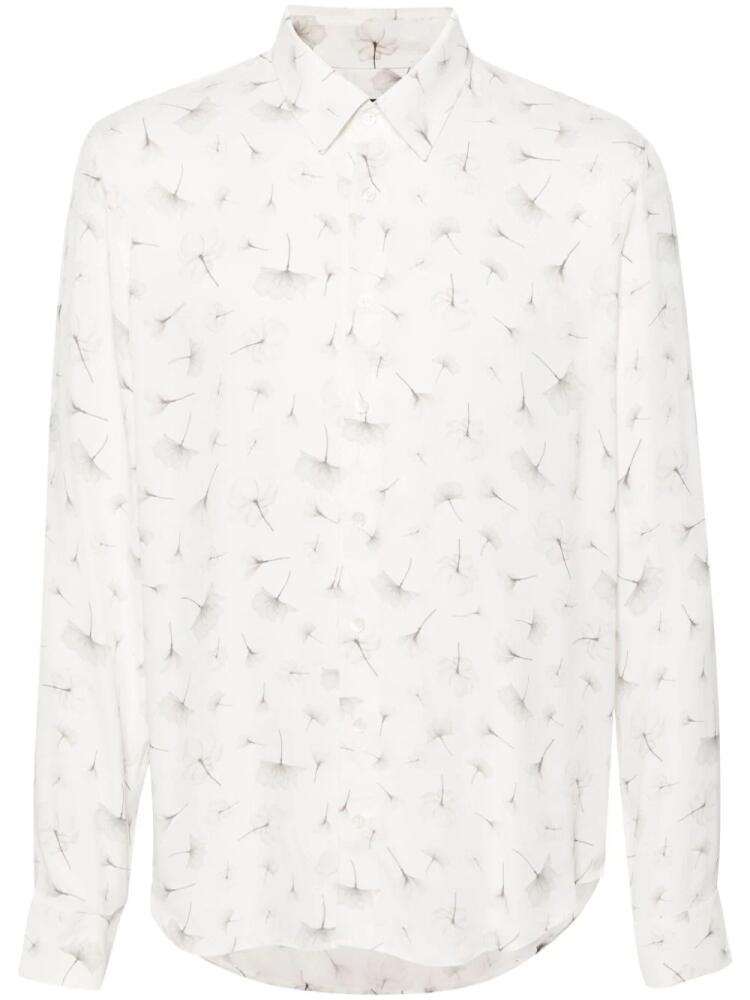 Patrizia Pepe floral-print textured shirt - White Cover