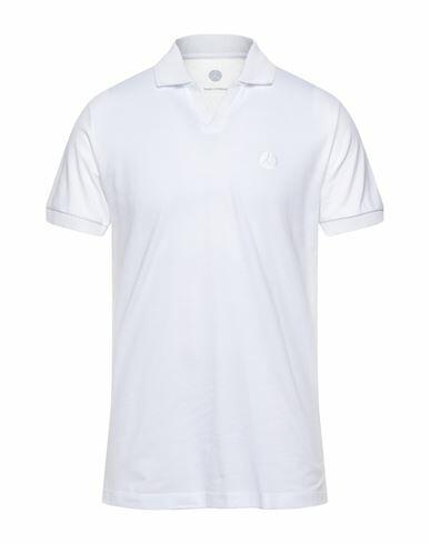 People Of Shibuya Man Polo shirt White Cotton, Elastane Cover