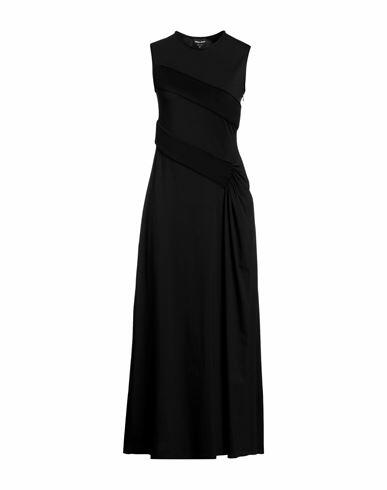 Giorgio Armani Woman Maxi dress Black Cotton, Elastane Cover