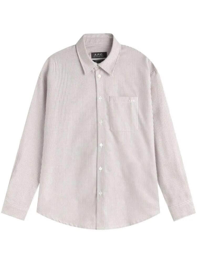 A.P.C. Greg shirt - Neutrals Cover