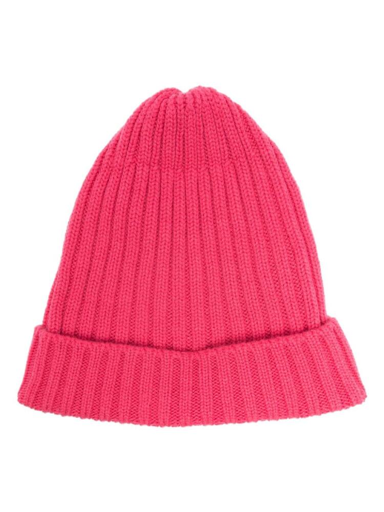 Fedeli ribbed-knit cashmere beanie - Pink Cover