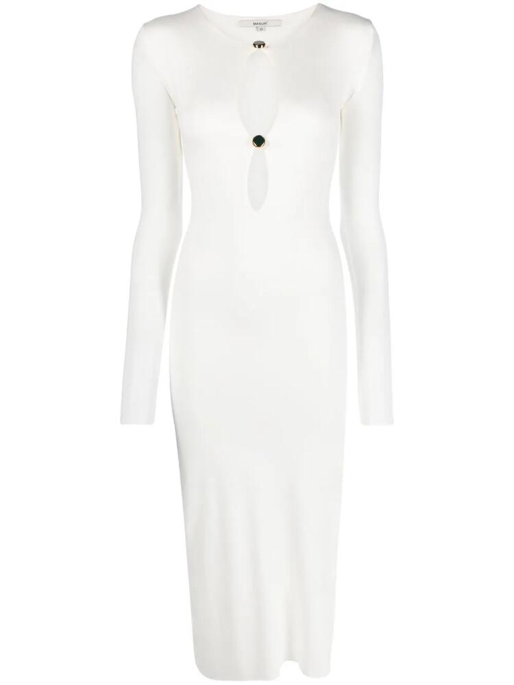 MANURI Jackie 2.4 midi dress - White Cover