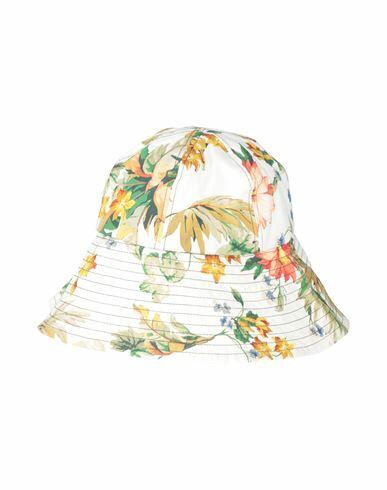 Erdem Woman Hat Ivory Cotton Cover