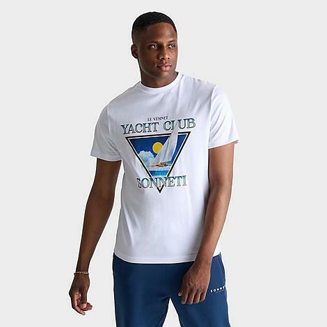 Sonneti Men's Yacht Club Waves T-Shirt in White/White Cover