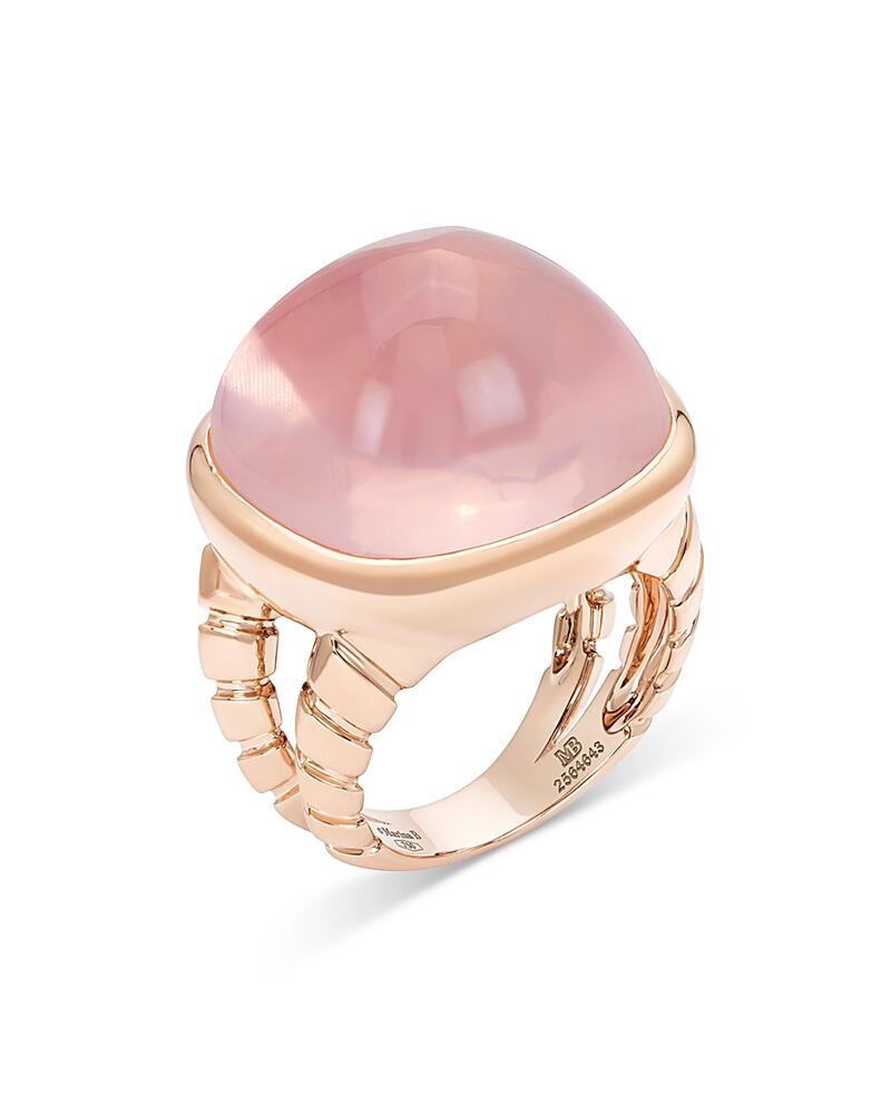 Marina B 18K Rose Gold Tigella Rose Quartz Ring Cover