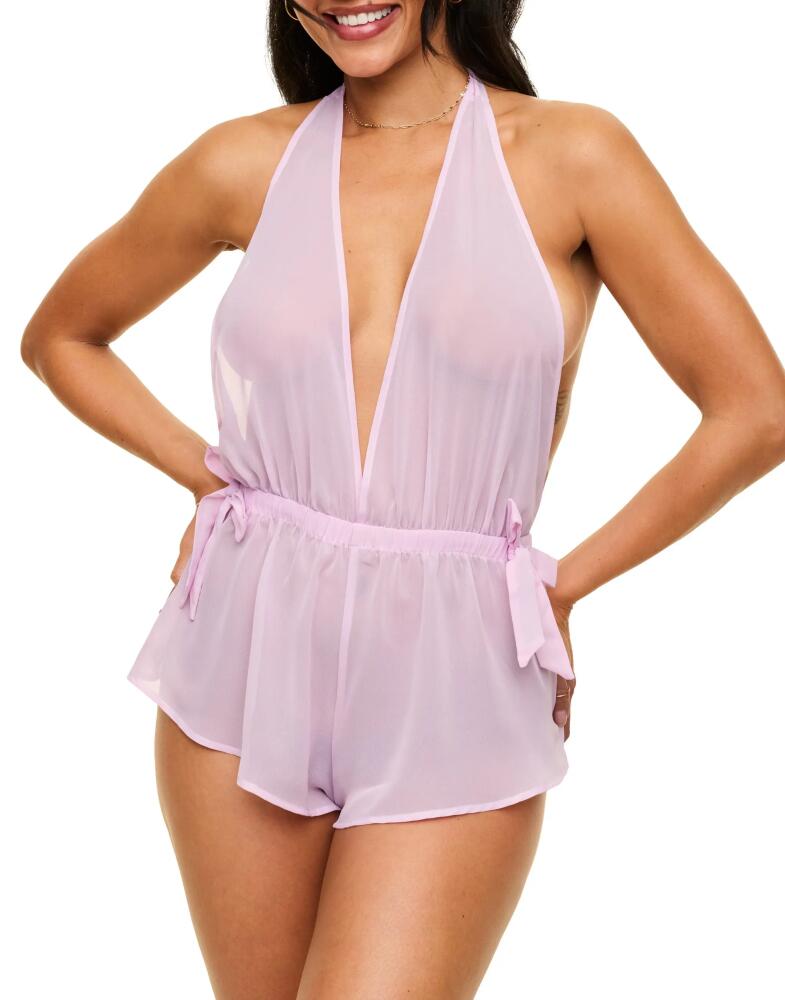 Adore Me Merilyn Romper Lingerie in Light Purple Cover