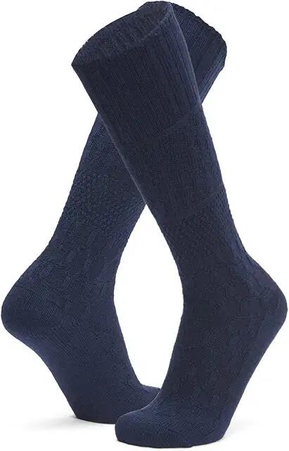 Wigwam Diamond Knee High (Navy II) Women's Crew Cut Socks Shoes Cover