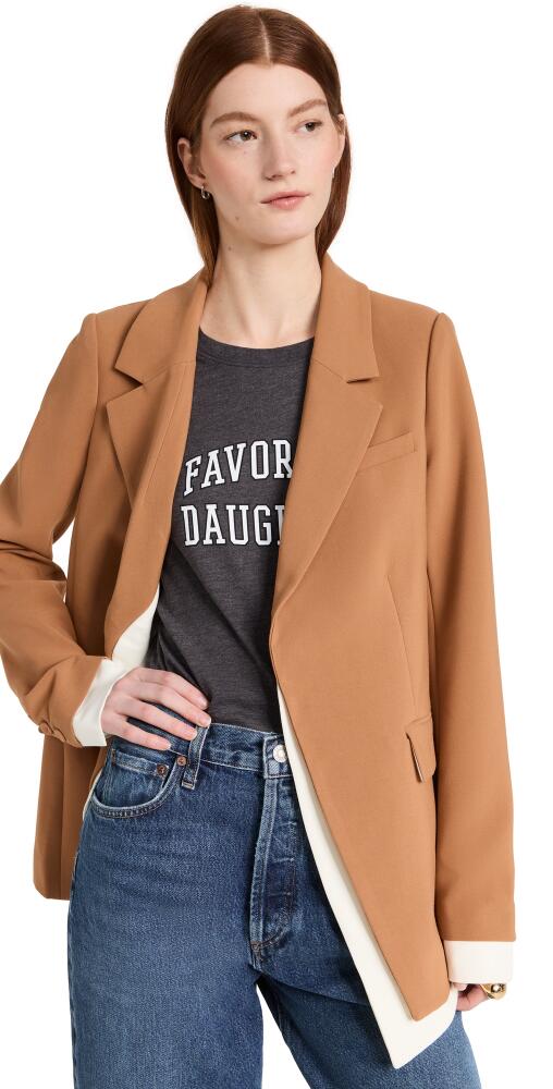 Favorite Daughter The Kelly Blazer Tan Multi Cover