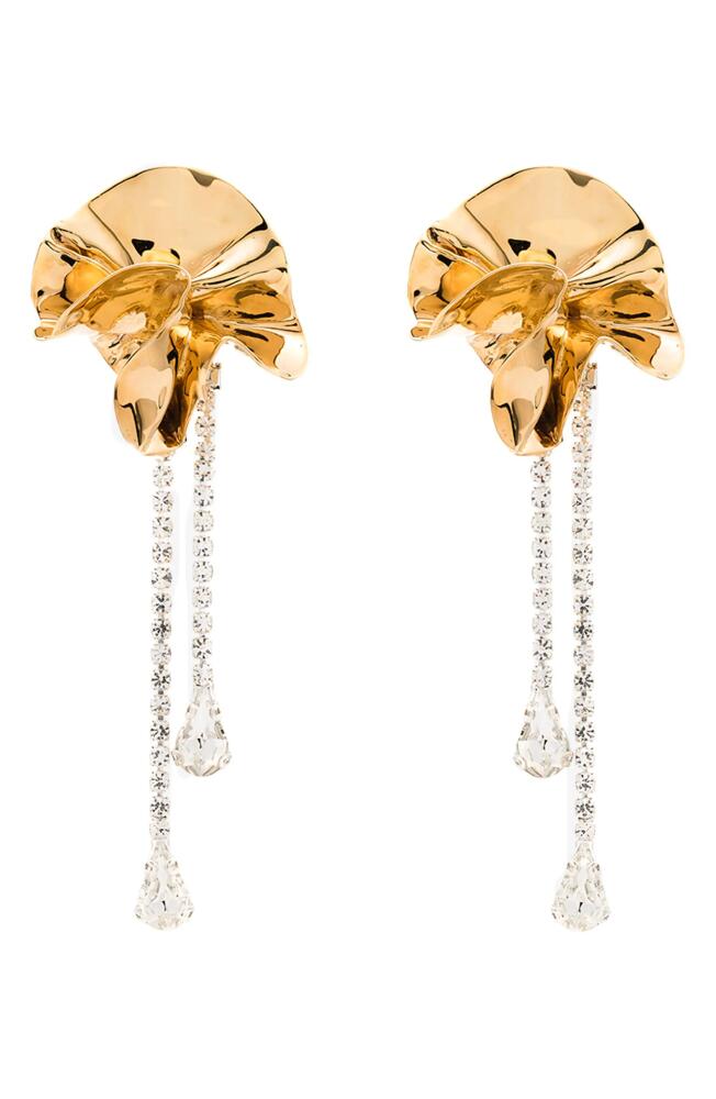 Sterling King Sylvia Crystal Drop Earrings in Gold Cover