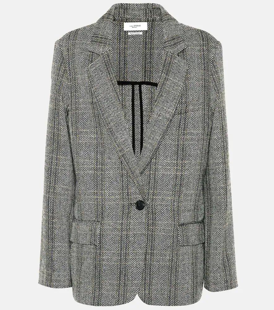 Marant Etoile Charly checked wool blazer Cover