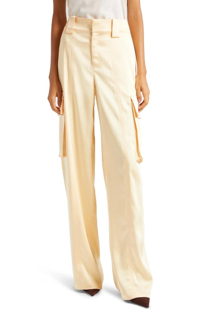 A. L.C. Bryan Wide Leg Cargo Pants in Apricot Sherbert Cover