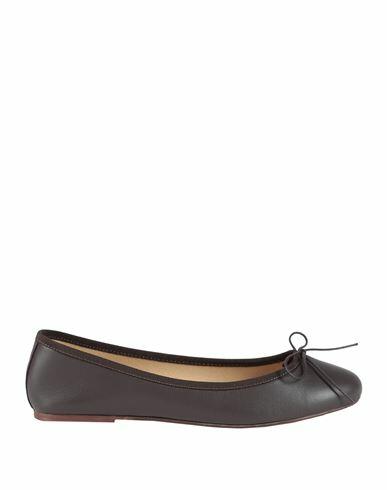 Ballerette Colonna Woman Ballet flats Dark brown Soft Leather Cover