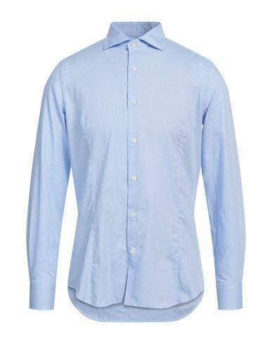 Bagutta Man Shirt Light blue Cotton Cover