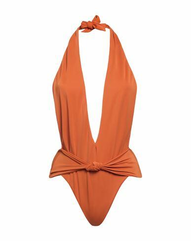 Smmr Woman One-piece swimsuit Rust Polyamide, Elastane Cover