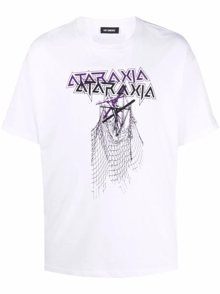 Raf Simons graphic-print T-shirt - White Cover