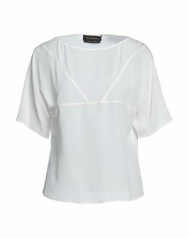 Trussardi Woman Top Ivory Silk Cover