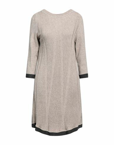 Elisa Cavaletti By Daniela Dallavalle Woman Mini dress Beige Viscose, Polyester, Polyamide, Cotton, Elastane Cover