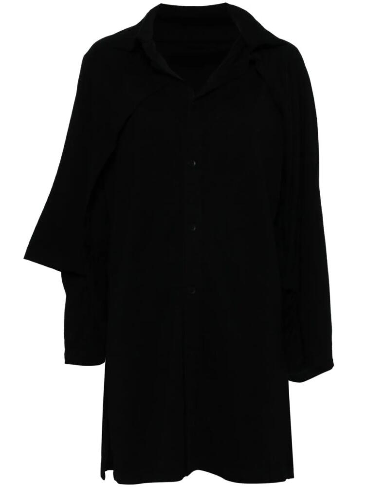 Yohji Yamamoto layered-design shirt - Black Cover