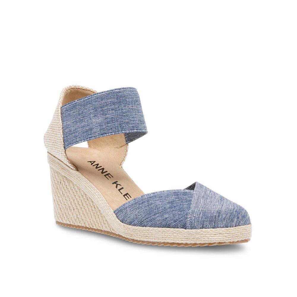 Anne Klein Zoey Espadrille Wedge Sandal | Women's | Navy Cover