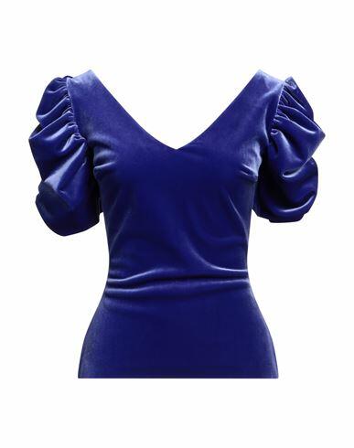 Chiara Boni La Petite Robe Woman Top Bright blue Polyester, Polyamide, Elastane Cover