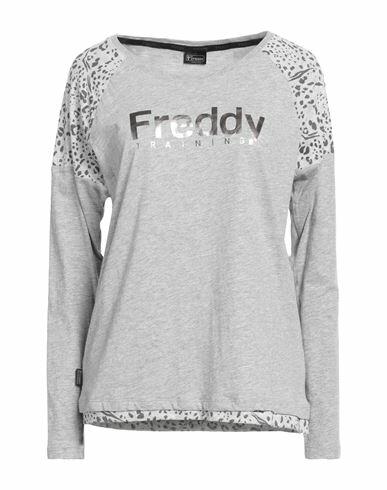 Freddy Woman T-shirt Light grey Cotton, Viscose Cover