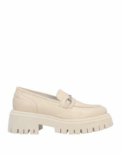 Loretta Pettinari Woman Loafers Ivory Soft Leather Cover