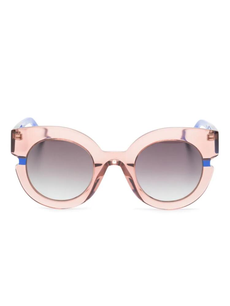 Face À Face Kimono 1 oversize-frame sunglasses - Pink Cover