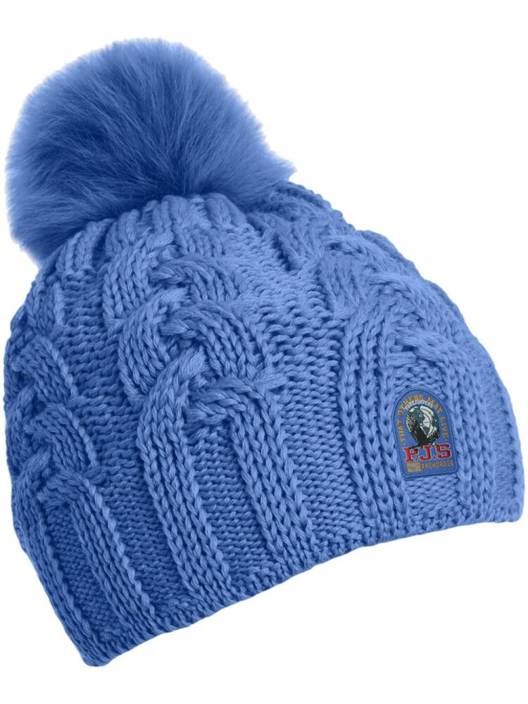 Parajumpers cable-knit beanie hat - Blue Cover