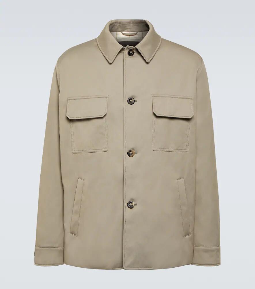 Loro Piana Sanda cotton-blend overshirt Cover