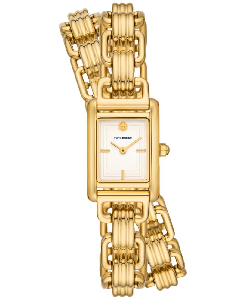 Tory Burch Women's The Eleanor 3-in-1 Gold-Tone Stainless Steel Bracelet Watch 19mm - Gold Cover