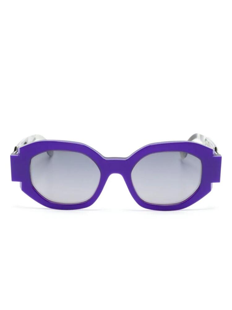 Face À Face Notchi square-frame sunglasses - Blue Cover