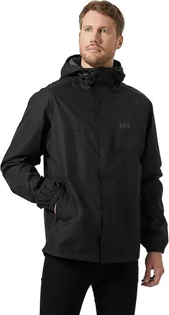 Helly Hansen Vancouver Rain Jacket (Black) Men's Clothing Cover