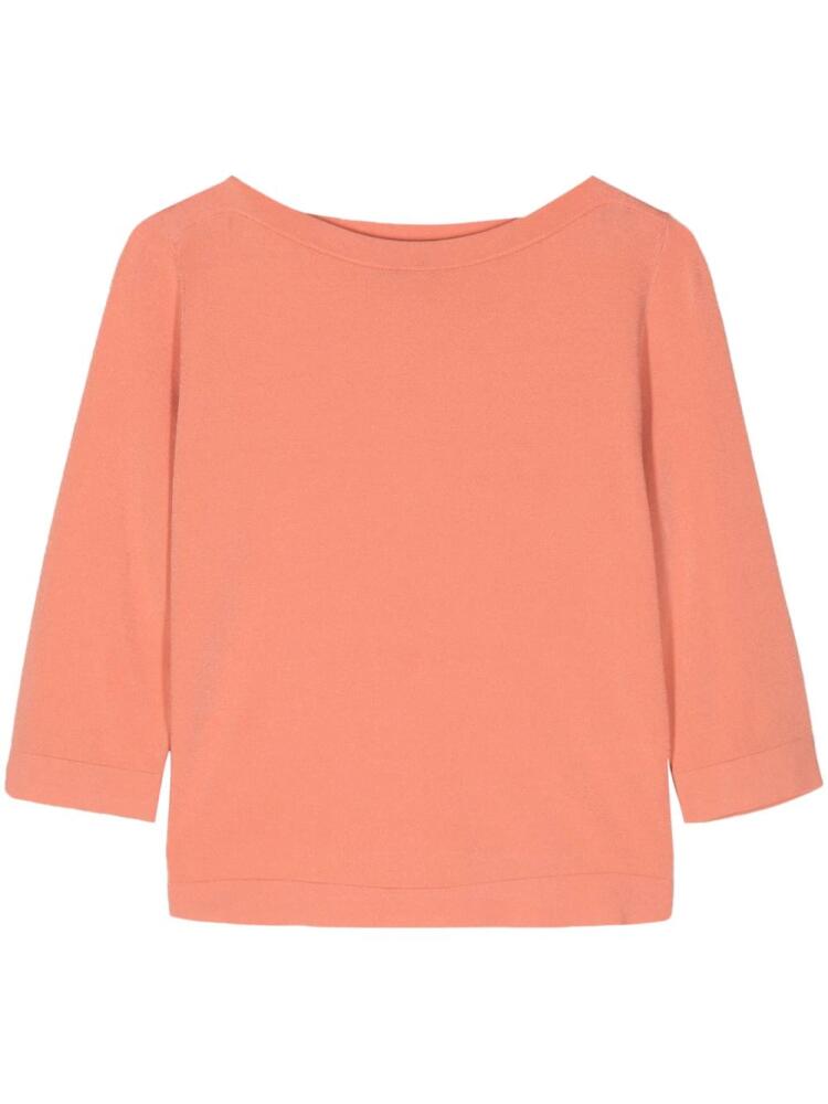 Roberto Collina boat-neck jumper - Orange Cover