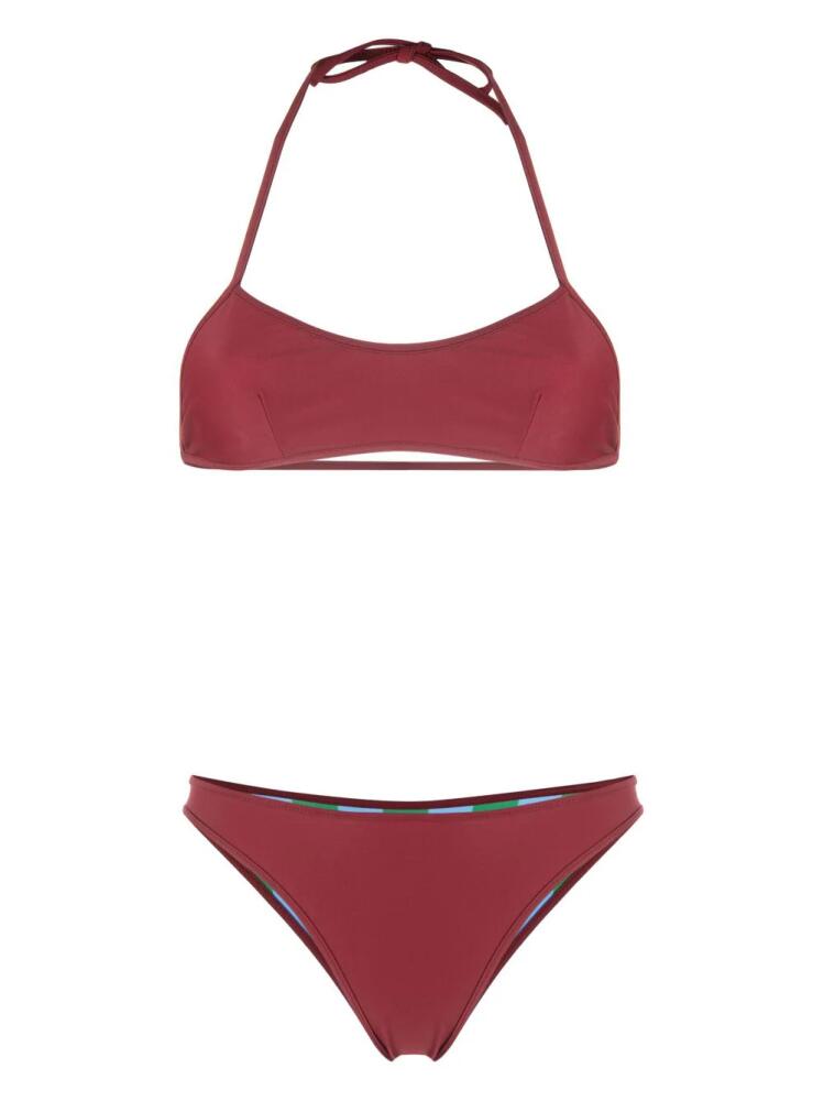 Sunnei reversible striped bikini set - Red Cover