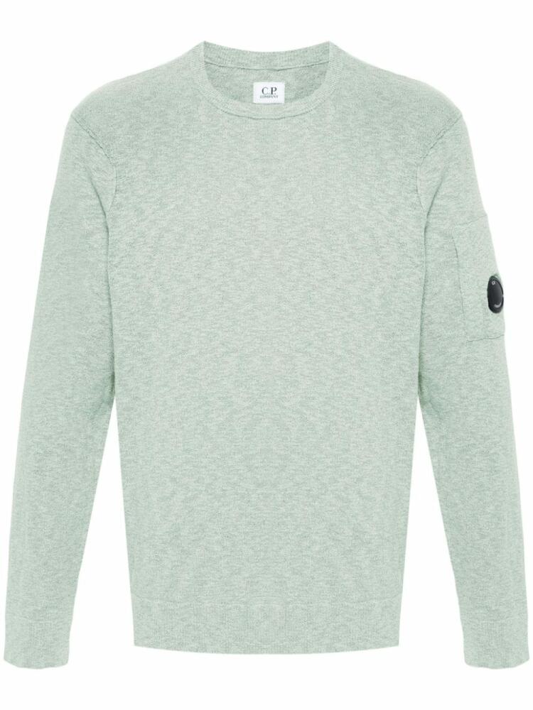 C.P. Company mélange-effect knitted jumper - Green Cover