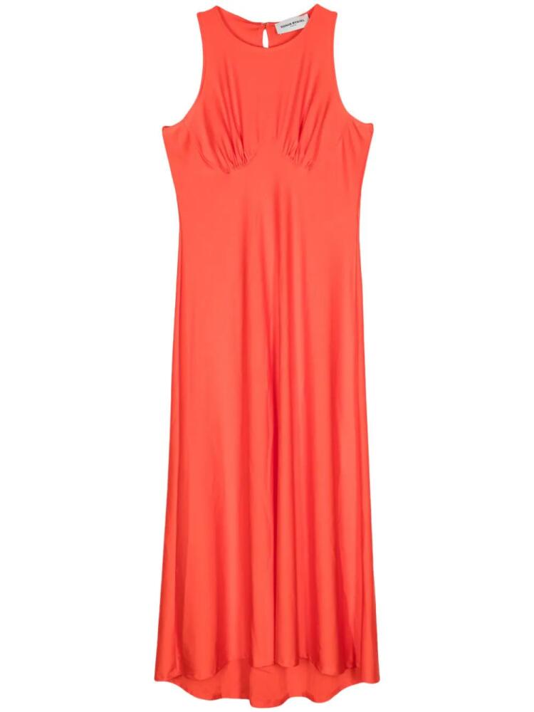 Sonia Rykiel bustier-detail A-line midi dress - Orange Cover