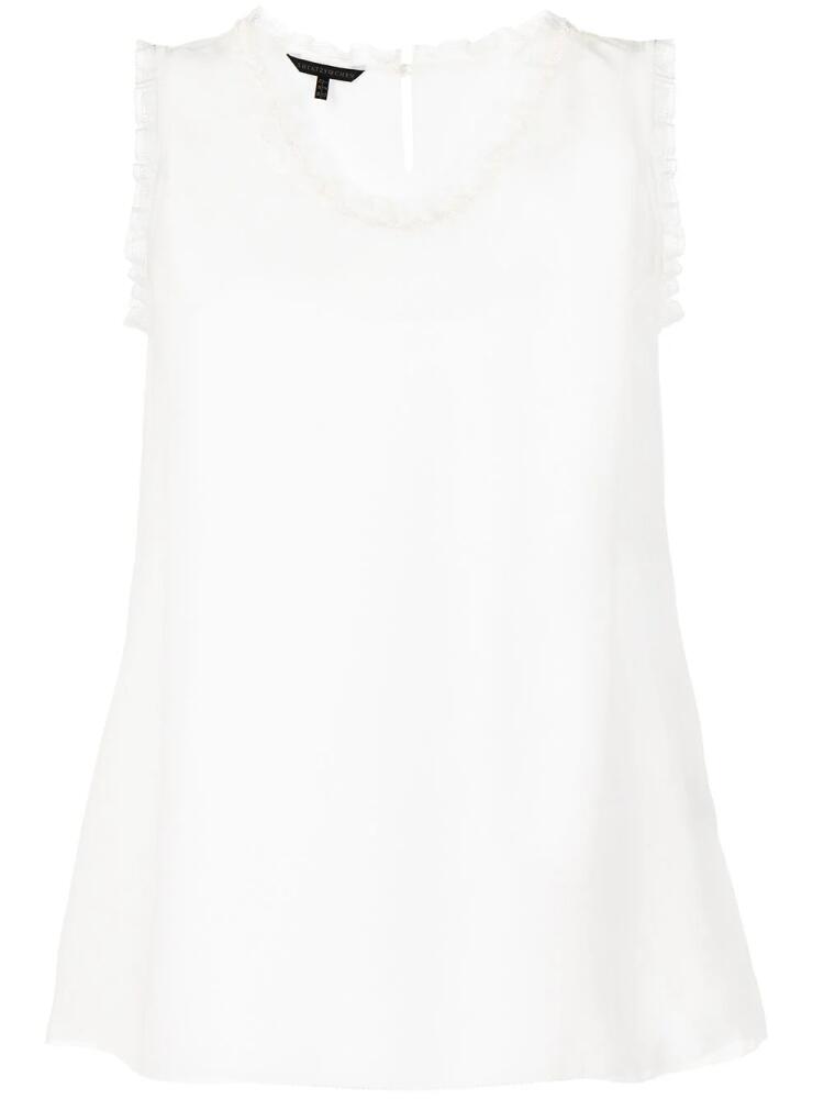 SHIATZY CHEN bead-embellished silk sleeveless blouse - White Cover