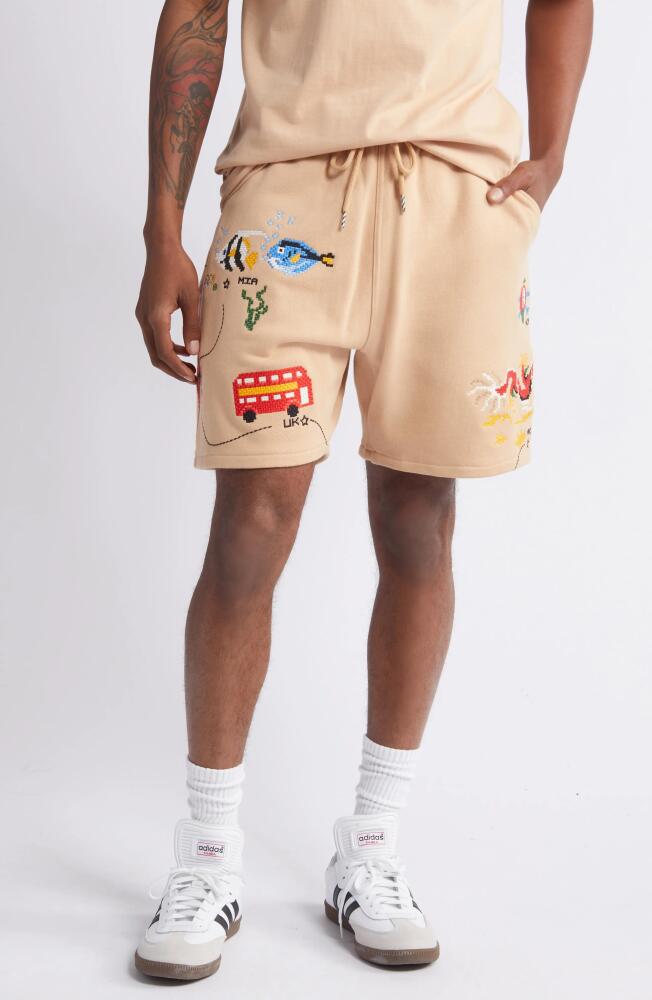 ICECREAM Destination Drawstring Shorts in Candied Ginger Cover