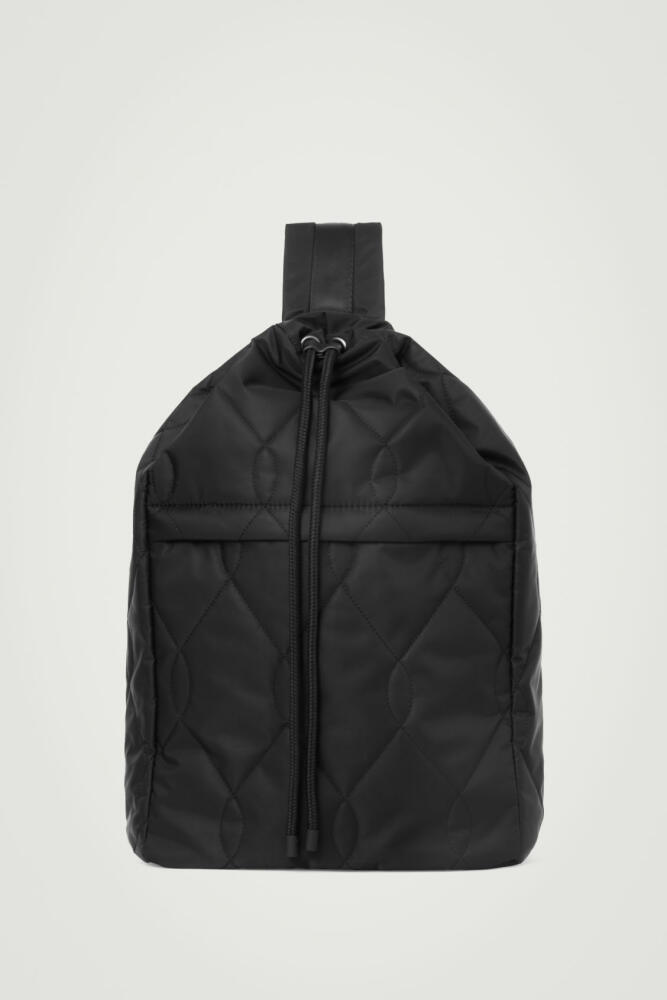 COS QUILTED DRAWSTRING SLING DUFFLE BAG - NYLON Cover