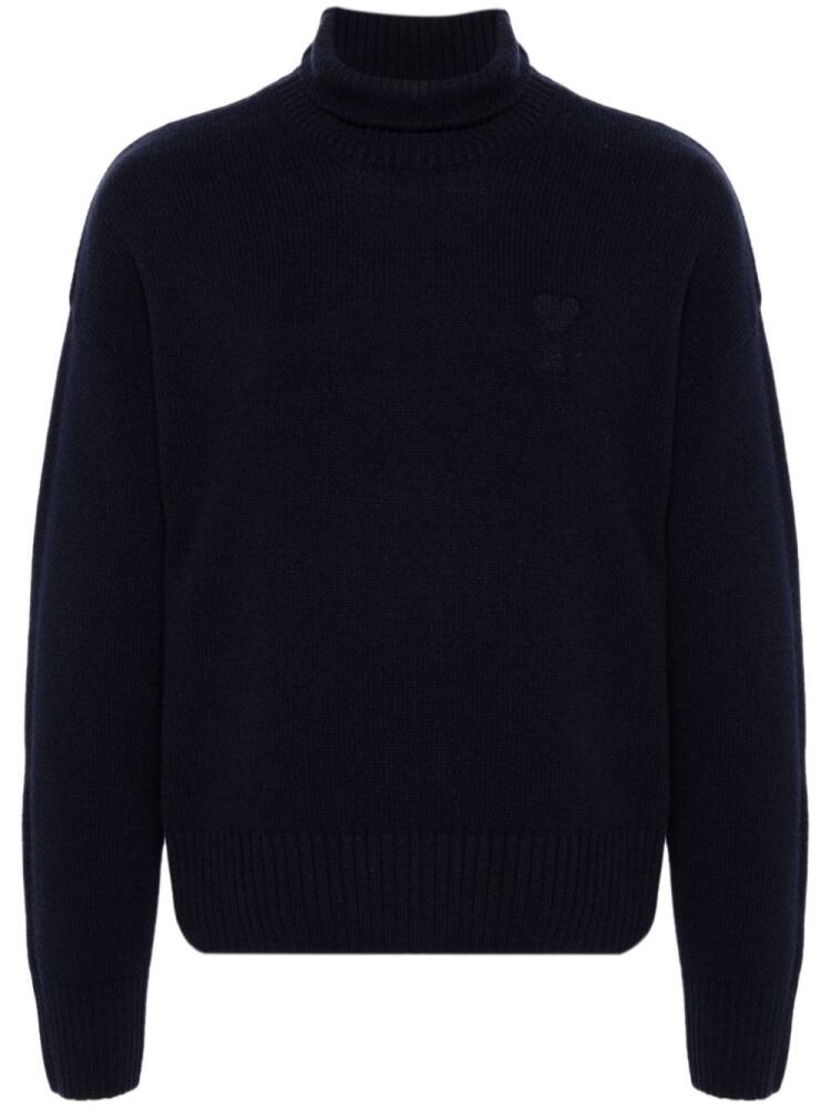 AMI Paris turtleneck sweater - Blue Cover