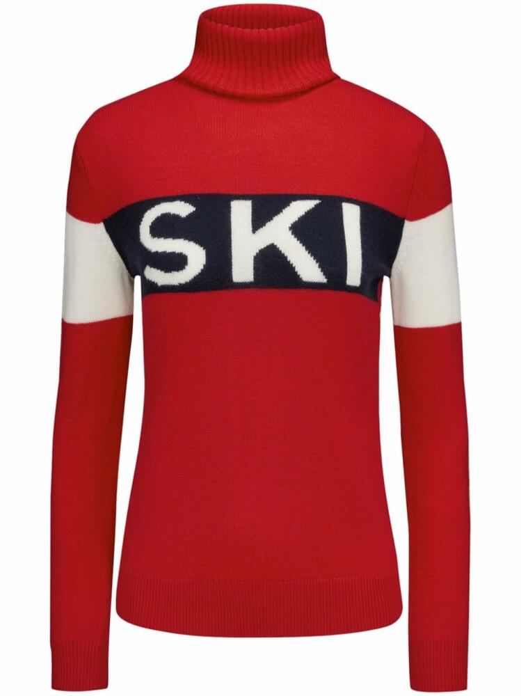 Perfect Moment Ski II merino jumper - Red Cover