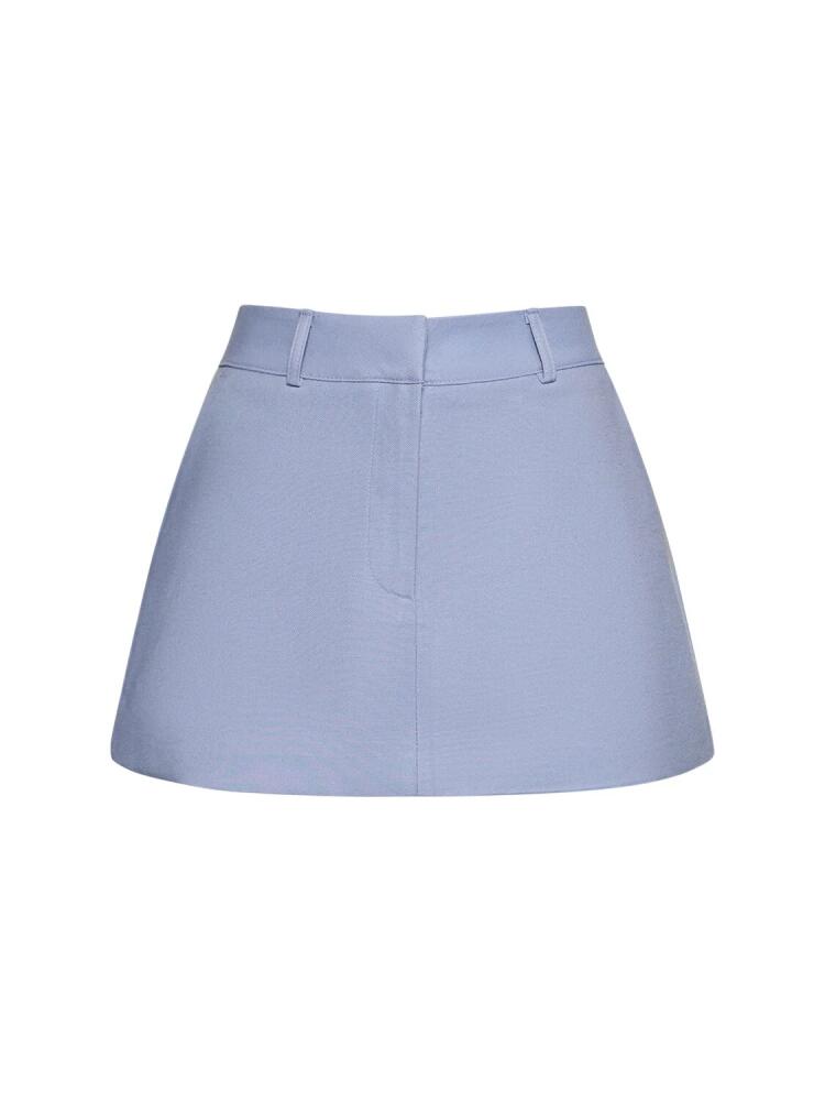 THE FRANKIE SHOP Isle Linen Blend Mini Skirt Cover