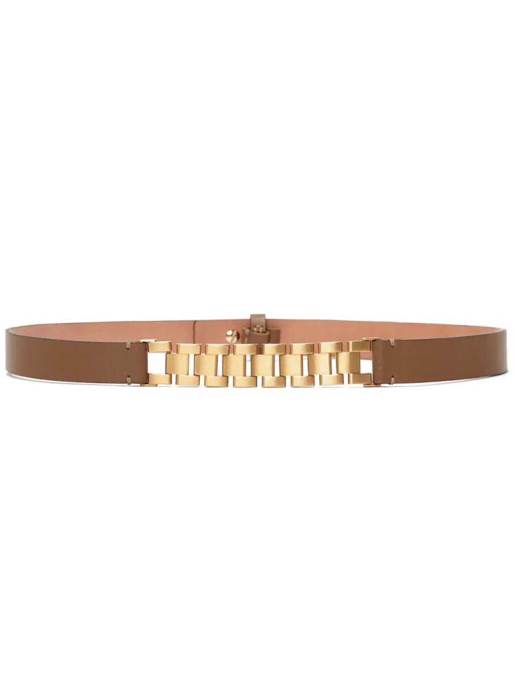 Victoria Beckham Watch Strap leather belt - Brown Cover