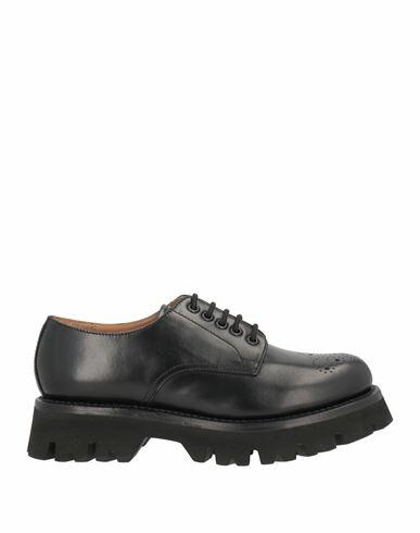 Grenson Man Lace-up shoes Black Soft Leather Cover