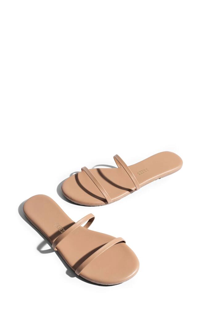 TKEES Gemma Slide Sandal in Matte Beige Cover