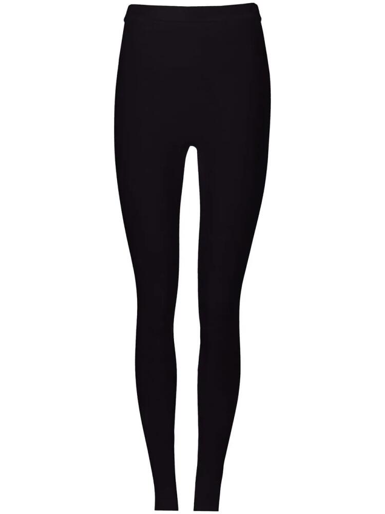 Ferragamo logo-plaque stretch-fit leggings - Black Cover